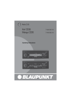 Blaupunkt Kiel-CD-36 - Owners Manual 